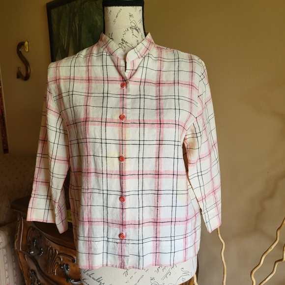 West End women's Chinese collar blouse - Picture 1 of 5